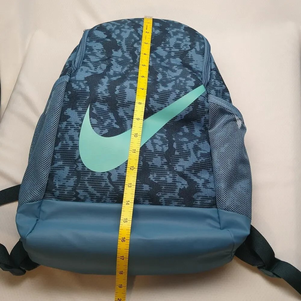 Nike Brasilia Kids Backpack 18L Armoury Navy Aegean Green Frost NWT